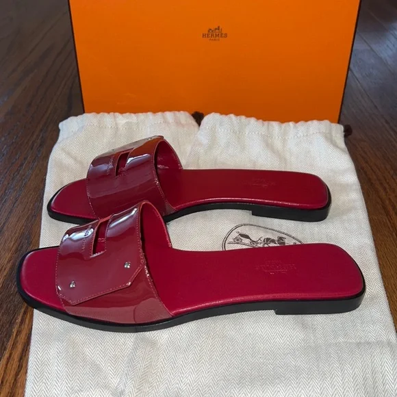 HERMES Calfskin View Sandals - Full Set 🧡 - Picture 7 of 7